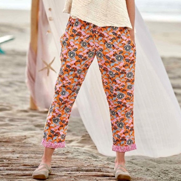 Sundance Pants - SUNDANCE Leia Cropped Relaxed Fit With Pockets in Cotton